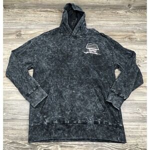 Dogg Supply by Snoop Dogg Men's Acid‎ Wash Hoodie Sweatshirt, Black Soot Size S